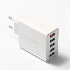 Caricatore da Muro USB HNT 50W con 5 Porte, Ricarica Rapida QC3.0, Adattatore Multiporta USB per <span class=keywords><strong>iPhone</strong></span>, Galaxy, Telefoni Android - Product Image 4