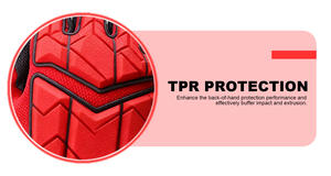 Guantes de Seguridad Personalizables de TPR Resistentes al Calor/Corte, Duraderos, Antideslizantes, de Textura Suave, con Puño Recto, Reductores de Impactos y Anti-Vibración - Product Image 4