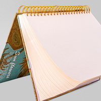 Carnet de notes à spirale format A5/A4 personnalisé fil à couverture rigide couture écologique pour carnet de croquis personnalisé certifié FSC imprimé design