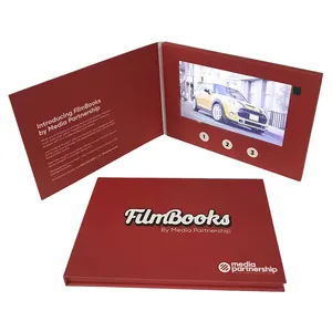 Wholesale Cheap Video Brochure 7 Inch Lcd Screen HD IPS Digital A5 Video Screen Greeting Card For Business Marketing