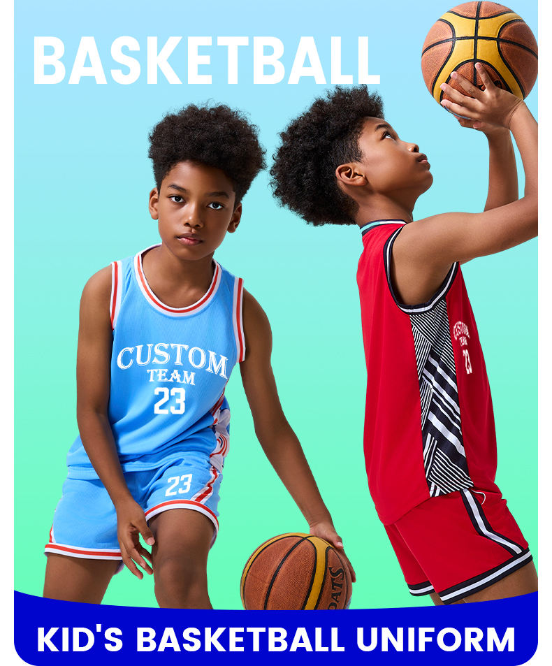 Kids Basketball Jerseys Custom Cheap Uniforms for Training