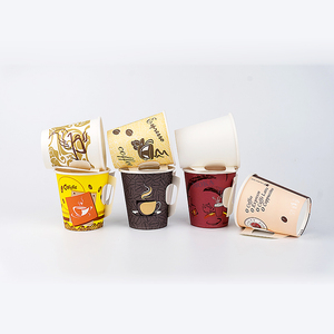 Tasse de café à emporter, logo <span class=keywords><strong>personnalisé</strong></span>, écologique, gobelet simple mural, <span class=keywords><strong>pas</strong></span> <span class=keywords><strong>cher</strong></span> avec poignée, 50 pièces - Product Image 5