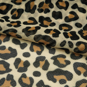 新款网眼涤纶弹力针织面料印花透视网眼面料礼服 - Product Image 2