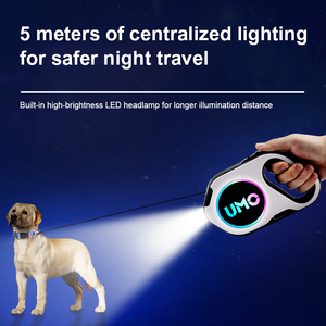 Correa de Perro Retráctil de Nailon Ajustable Multifuncional Personalizada de Lujo al por Mayor con Logotipo Personalizado - Product Image 2