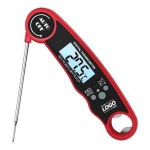 Thermomètre numérique pour viande, simple, étanche, lecture ultra-rapide, matériau PVC durable, impression UV, promotionnel, pour grillades et cuisson - Product Image 1