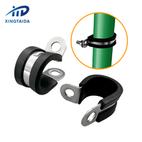 Collier de serrage en acier inoxydable 304 201 en acier doublé de caoutchouc P collier de serrage de type R avec caoutchouc epdm