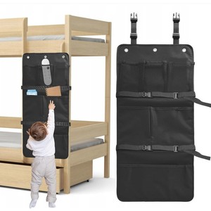 Bunk <b>Bed</b> Ladder <b>Storage</b> Hanging Bag Oxford Fabric Multipurpose Wall Mounted Kids Bedroom Organizer - Product Image 1