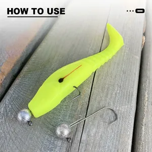 <span class=keywords><strong>Leurre</strong></span> de pêche Spinpoler 12,5 cm, appât souple à queue de pagaie, <span class=keywords><strong>leurre</strong></span> nageur en PVC pour <span class=keywords><strong>brochet</strong></span>, truite et achigan, accessoire de pêche - Product Image 4