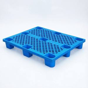 Palette en plastique économique européenne en HDPE, 1200x1000x140mm, 9 pieds, 4 voies, empilable, légère, à grille - Product Image 1