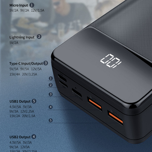 Mới nhất thiết kế pd122.5w điện sạc nhanh ngân hàng điện 30000mAh công suất cao đa chức năng phổ ngân hàng điện cho máy tính xách tay - Product Image 6