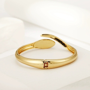 Piccoli bracciali a serpente dei produttori, diamanti a pois placcati in oro, serpenti Golden spirito, NZBR-0007 di gioielli di Design originale - Product Image 4