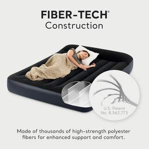 Accogliente 34.5 moderna per bambini \ "x 62 \" x 7 \ "materassino gonfiabile in fibra morbida vellutata-Tech borsa per il trasporto pieghevole di colore - Product Image 6