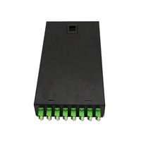 Boîtier de terminaison fibre optique 8 ports LC/APC monomode FTTH mural avec pigtail en acier laminé à froid