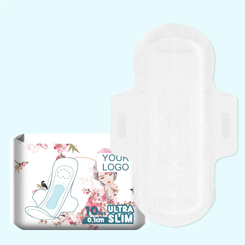 Wholesale Customized Disposable Carefree Cheap Price Bamboo Sanitary Napkins Production Pad
