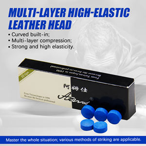 Puntas de Taco de Billar Atams de Cuero Multicapa, 10 Piezas/Caja, Puntas Profesionales para Tacos de Billar para Clubes y Jugadores - Product Image 4