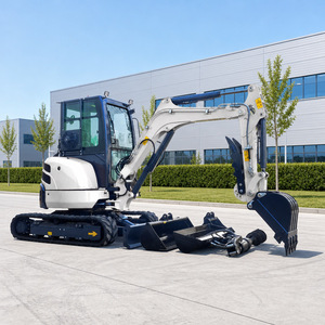 Mini Excavadora con Entrega Gratuita, 1.2 Toneladas, 1.5 Toneladas, Motor Kubota Diésel, Mini Excavadora Pequeña de 1 Tonelada, 3 Toneladas con Brazo Articulado - Product Image 2