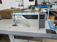 Machine à coudre industrielle Jack A4C à point noué, à entraînement direct, entièrement automatique, intégrée à l'IA, à aiguille simple