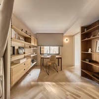 Plan de conception de villa moderne avec dessins architecturaux précis et rendu 3D des intérieurs pour applications hôtelières et de chambres