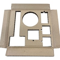 Boîte de protection personnalisée en carton ondulé alvéolé rembourré et épaissi, panneaux anti-choc résistants à la compression