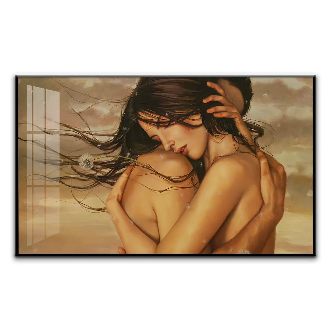 Pinturas nuas Girl Naked Canvas Pintura Home Wall Art Casal Pop Art Estilo relaxante para decoração do quarto estilo nórdico