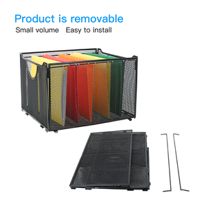 1 paket siyah Metal örgü dosya tutucu dosyalama kutusu ve klasör organizatör ofis malzemeleri ve mektuplar için danışma depolama - Product Image 3