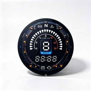 Adhesivo Impreso Personalizado de Fábrica para Ventana de Velocímetro de Motocicleta Redondo, Tacómetro, Indicador de RPM, ABS y Nivel de Combustible - Product Image 1