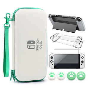 <b>Switch</b> Oled Protective Kit Carrying <b>Case</b> With Screen Protector And Paw Grip Covers - Product Image 2