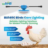 Éclairage LED pour ferme avicole, éclairage de poulailler sans scintillement, à intensité variable 2700K-6500K