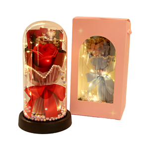 Venta al por mayor <span class=keywords><strong>de</strong></span> fábrica: Luz nocturna pequeña decorativa con cubierta acrílica <span class=keywords><strong>de</strong></span> flor <span class=keywords><strong>de</strong></span> jabón en relieve, romántica y <span class=keywords><strong>de</strong></span> ensueño, para el Día <span class=keywords><strong>de</strong></span> San Valentín. - Product Image 6