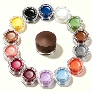 Eyeliner <span class=keywords><strong>Gel</strong></span> Multicolore <span class=keywords><strong>en</strong></span> <span class=keywords><strong>Pot</strong></span>, Crème Waterproof Lisse pour les Yeux, Longue Tenue, Facile à Estomper pour le Maquillage Quotidien, Marque Privée Personnalisée - Product Image 4