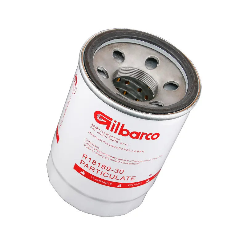 Yüksek hassasiyetli yakıt yağ filtresi r18189 -30 s dizel ve benzinli filtreler yakıt filtreleri