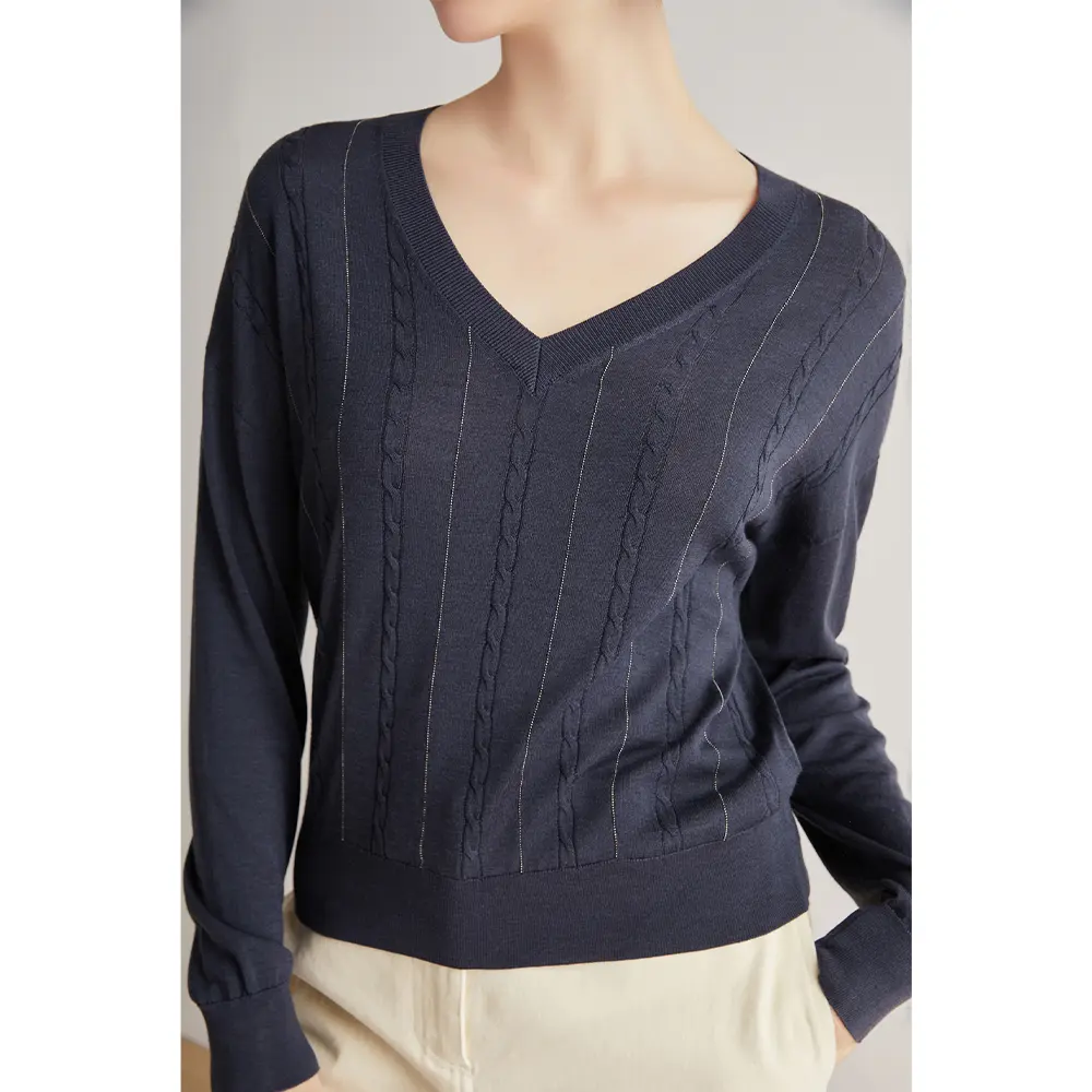 BC-91 весенняя одежда оптом, свитер из шерсти мериноса, шелковые топы для женщин, женская вязаная одежда, поставщик