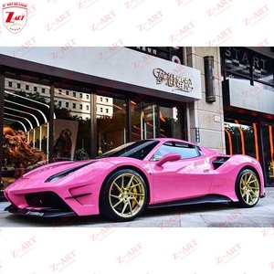 Kit Spoiler 488 Z-ART stile MS per <span class=keywords><strong>Ferrari</strong></span> Kit Spoiler alare in fibra di carbonio per <span class=keywords><strong>Ferrari</strong></span> 488 2015 + Kit carrozzeria aerodinamico in fibra di carbonio - Product Image 4