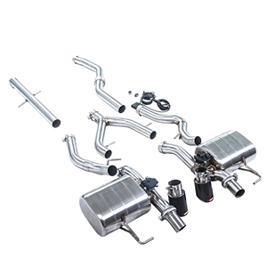 Escape Catback Electrónico con Válvulas y Acabado Pulido Espejo <span class=keywords><strong>GFC</strong></span> de Ajuste Directo para Jaguar <span class=keywords><strong>F</strong></span>-PACE 2.0T 2016-2024 con Salidas Dobles de Carbono - Product Image 1