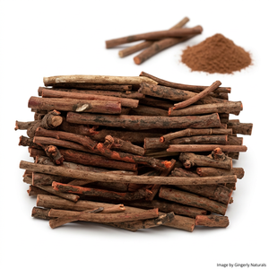Poudre colorante pour cheveux à base de plantes Rubia Cordifolia de haute qualité avec des propriétés réparatrices pour les cheveux, marque Gingerly Naturals d'Inde - Product Image 1