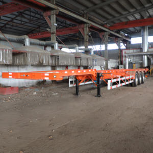 Semi-remorques squelette pour conteneurs 20 et 40 pieds, neuves, en acier, 2, 3, 4 essieux, 40, 50, 60 tonnes, pour expédition en Arabie Saoudite et en Afrique - Product Image 6