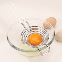 Outil professionnel de séparateur d'oeufs en acier inoxydable 304 séparateur efficace de blanc d'oeuf et de jaune pour la cuisson Gadget de cuisine domestique