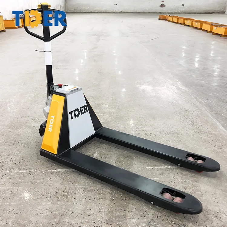 TDER top quality Lithium battery 1t 1.5t 2t full electric pallet truck electric jacks with multi-function handle