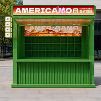 Conception de magasin écologique et imperméable en plein air pour les magasins de café, de bijoux, de jouets et de parfums