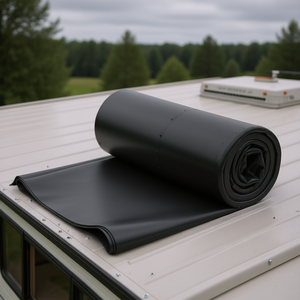Toiture en caoutchouc EPDM, rouleau de 20x25 pieds, sous-couche résistante aux intempéries pour camping-cars, étangs et conditions difficiles - Product Image 2