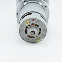 Moteur à engrenages à courant continu brossé 24V 775 avec boîte de réduction à couple élevé de 60 mm et encodeur en option pour l'automatisation industrielle