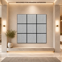 Panneaux muraux acoustiques en bois écologiques modernes, insonorisants et ignifuges pour salon, chambre et couloir