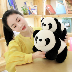 Nouvelle peluche <span class=keywords><strong>panda</strong></span> douce et réaliste avec rembourrage en coton PP et broderie, couleur personnalisée - Product Image 6