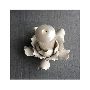 Portavelas de estilo de flor de mármol blanco, precio barato, hecho a petición - Product Image 6