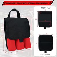 Bolsa de Herramientas para Bombero MELOTOUGH con 7 Bolsillos, Asa de Transporte y Solapa, Se Adapta al Bolsillo de la Equipo de Bombero, Organizador de Herramientas