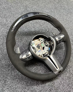 Volant <span class=keywords><strong>sport</strong></span> en cuir pour BMW E Chassis F Chassis Série M LED Suede - Style Touring de remplacement - Product Image 3