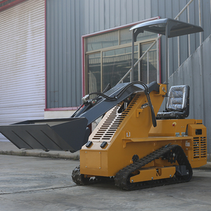 Hàng đầu của Trung Quốc điện mini 4WD Skid chỉ đạo Bộ nạp 600kg xếp tải mạnh mẽ nhỏ gọn cho chặt chẽ không gian phía trước <span class=keywords><strong>loader</strong></span> Zero khí thải - Product Image 4