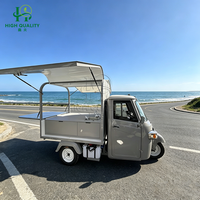 Chariot alimentaire électrique de haute qualité avec design compact pour les vendeurs de rue