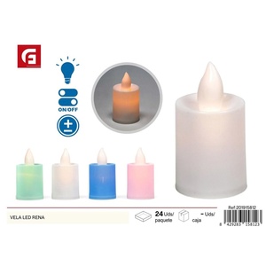 Renna LED modello di renna a candela deodoranti per ambienti a distanza decorazione per la casa 8429283158123 votiva modello elettronico stoppino cera materiale