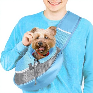 Borsa a Tracolla Reversibile per <span class=keywords><strong>Cani</strong></span> e Gatti di Piccola Taglia - Borsa da Viaggio Traspirante con Gancio di Sicurezza per Collare e Tasca Nascosta - Product Image 2